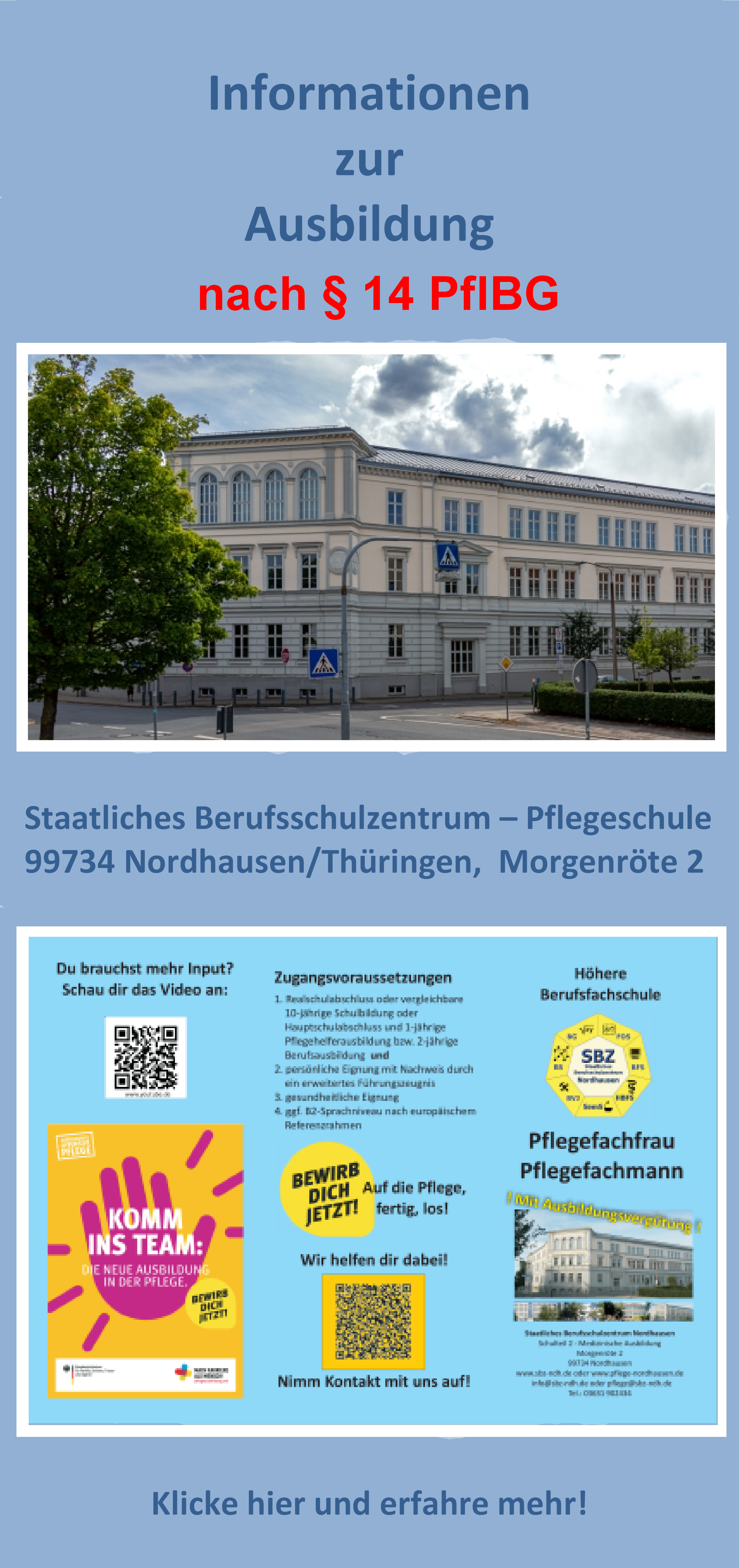 Informationen zur Ausbildung